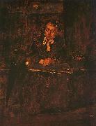 Mihaly Munkacsy, Seated Old Woman